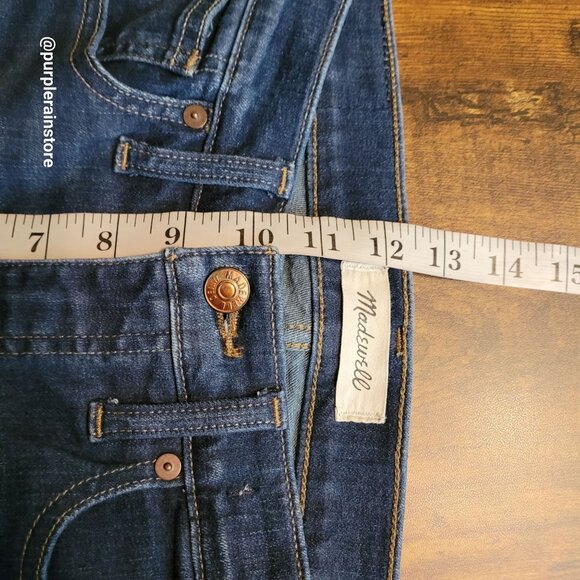 Madewell Jeans 27 High Rise 10" Skinny Hayes Wash F4684 Tummy Control Stretch - Picture 9 of 12
